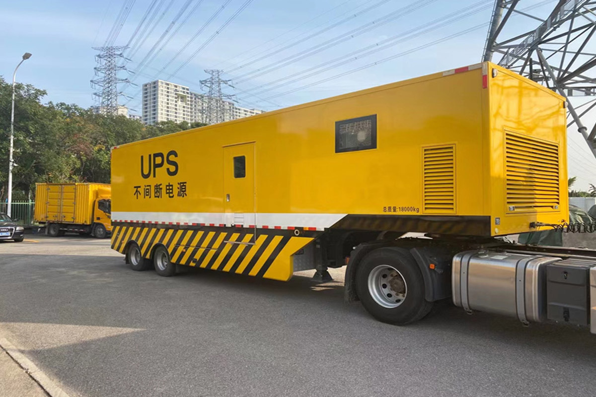 建始发电机租赁施工现场